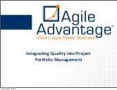 Integrating Quality into Project Po...